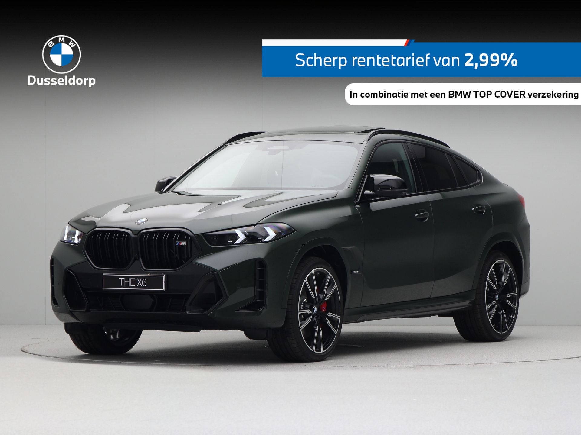 BMW X6 M60i xDrive Malachitgrün II (bj 2026, automaat), Auto's, Automaat, 532 pk, 4395 cc, Bedrijf