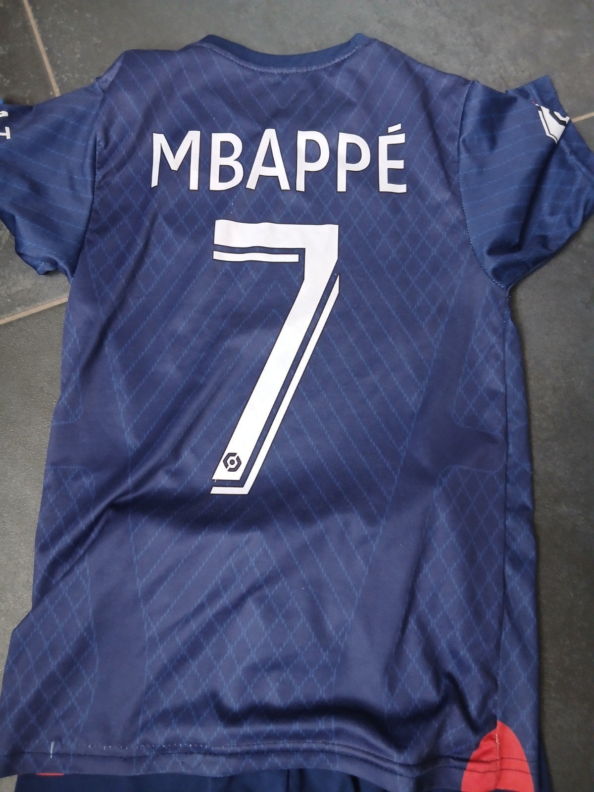 Voetbalpak PSG Mbappé maat 152, Ophalen, Gebruikt, Sport- of Zwemkleding, Nike