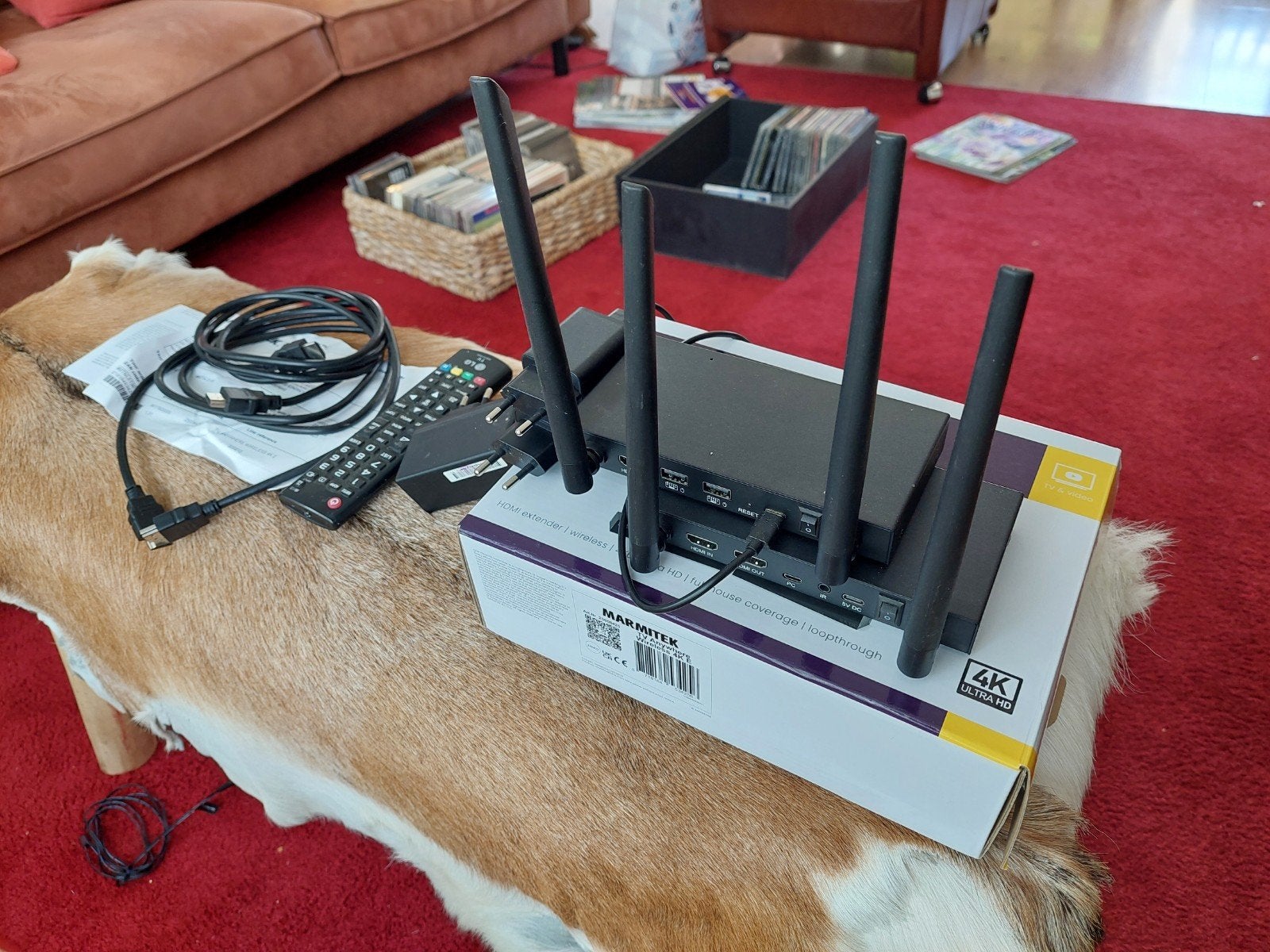 Draadloos hdmi signaal, overdracht 50 m, Audio, Tv en Foto, Home Cinema-sets, Soundbar, Zo goed als nieuw, Overige spelers, Ophalen