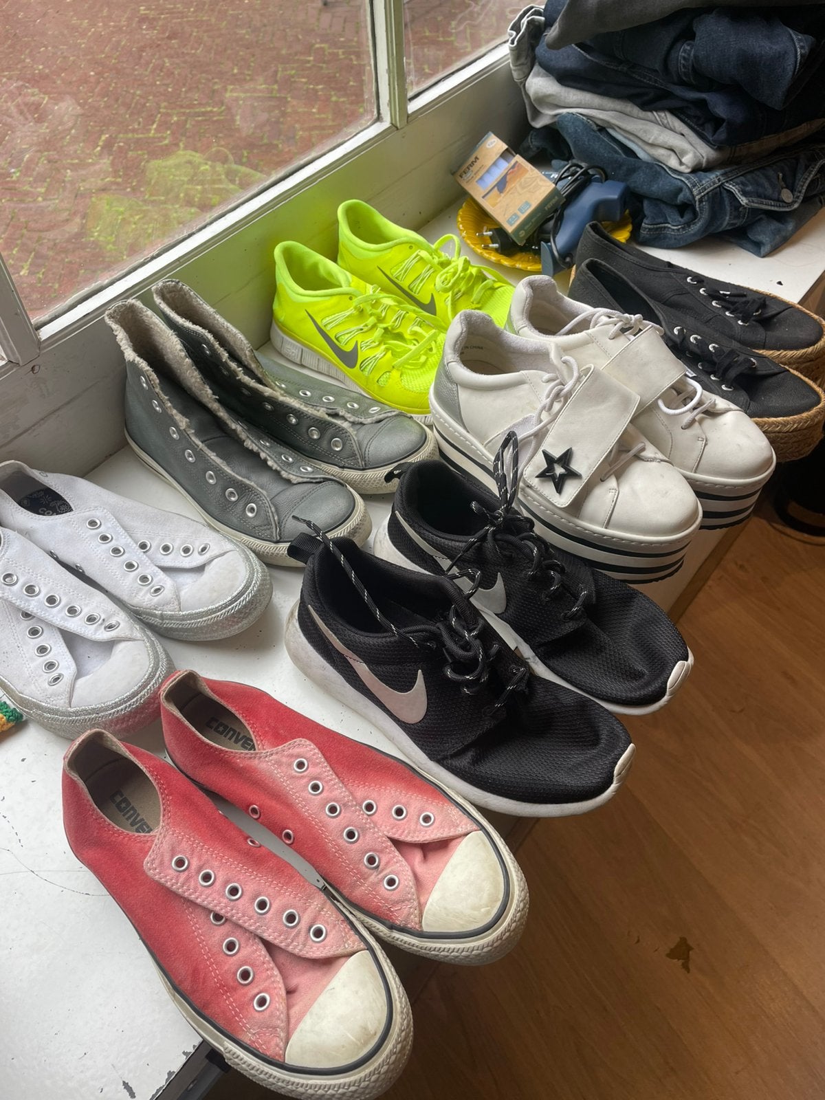 Gratis schoenen partij schoenen all star nike 39 38, Ophalen, Gedragen, Zwart, Sneakers of Gympen
