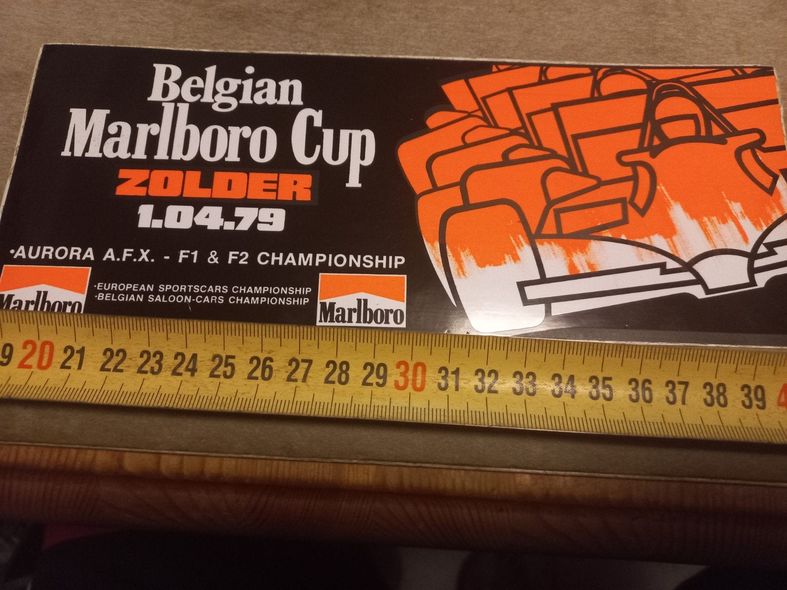 Vintage Belgian Marlboro Cup Zolder Sticker, Ophalen of Verzenden, Gebruikt