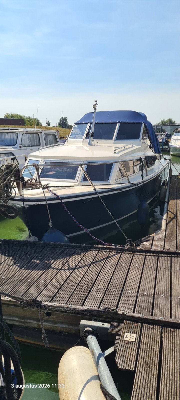 Motor kruiser Fjord 27 Selcruiser met Volvo Penta 170 PK en, Watersport en Boten, Kruiser, 80 cm, Benzine, Ophalen