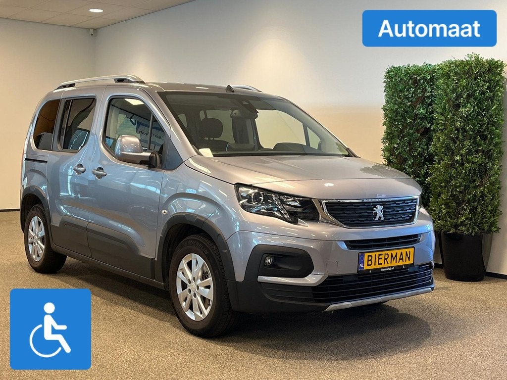 Peugeot Rifter L1 Rolstoelauto Automaat 3+1 of 5+0, 12 maanden, Stof, Gebruikt, Zwart