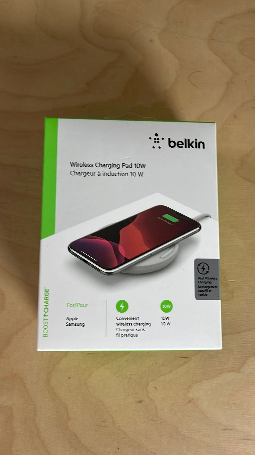 Belkin Boost Charge Draadloze Oplaadpad 10W, Ophalen of Verzenden, Nieuw