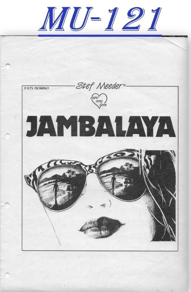 Muz121 Bladmuziek Super song: Jambalaya  --  Fats Domino, Gebruikt, Ophalen of Verzenden, Keyboard, Artiest of Componist
