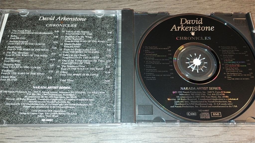 David Arkenstone - Chronicles, Ophalen of Verzenden, Zo goed als nieuw
