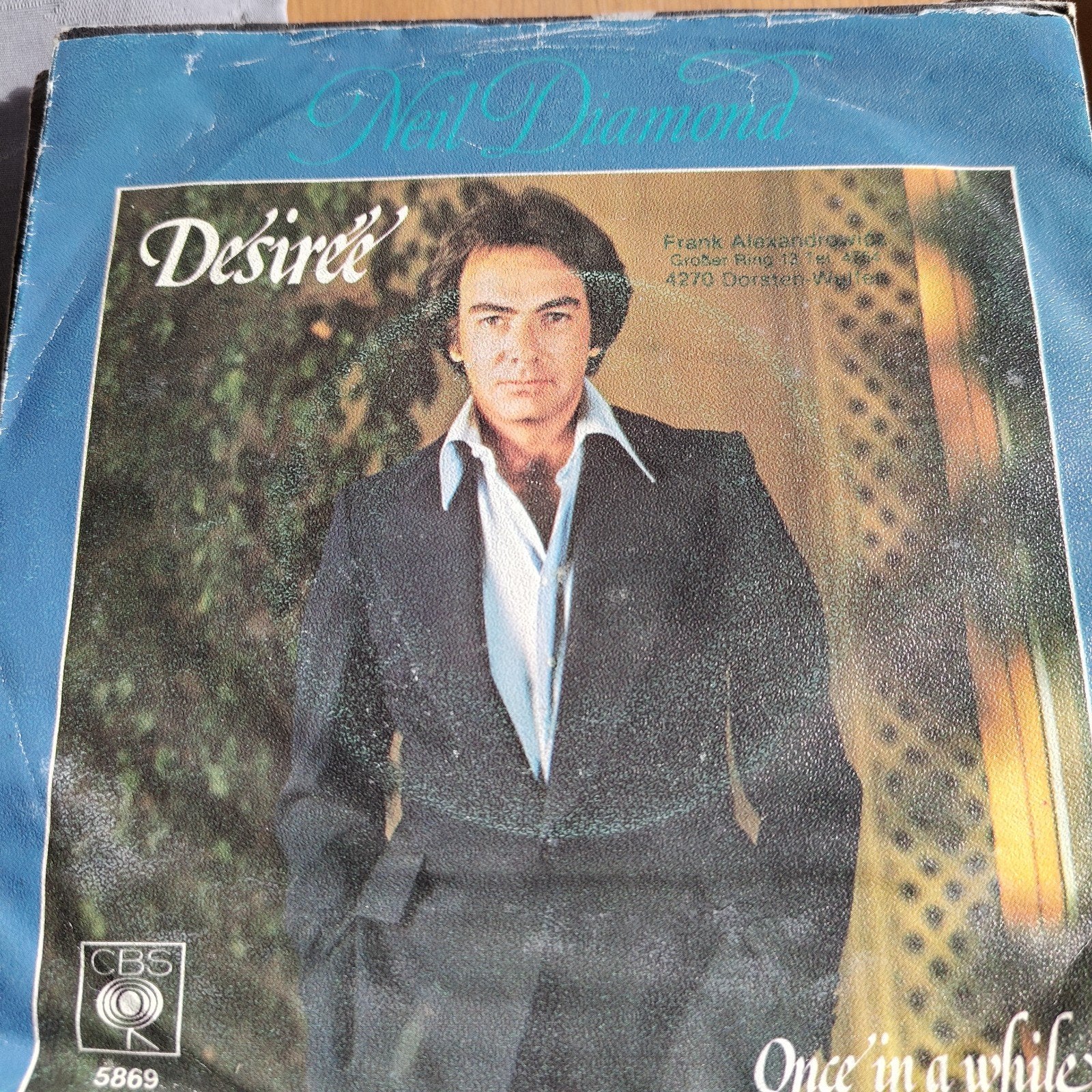 Neil Diamond - Desiree / Once in a while (Vinyl Single), Cd's en Dvd's, Gebruikt, 7 inch, Ophalen of Verzenden, Pop
