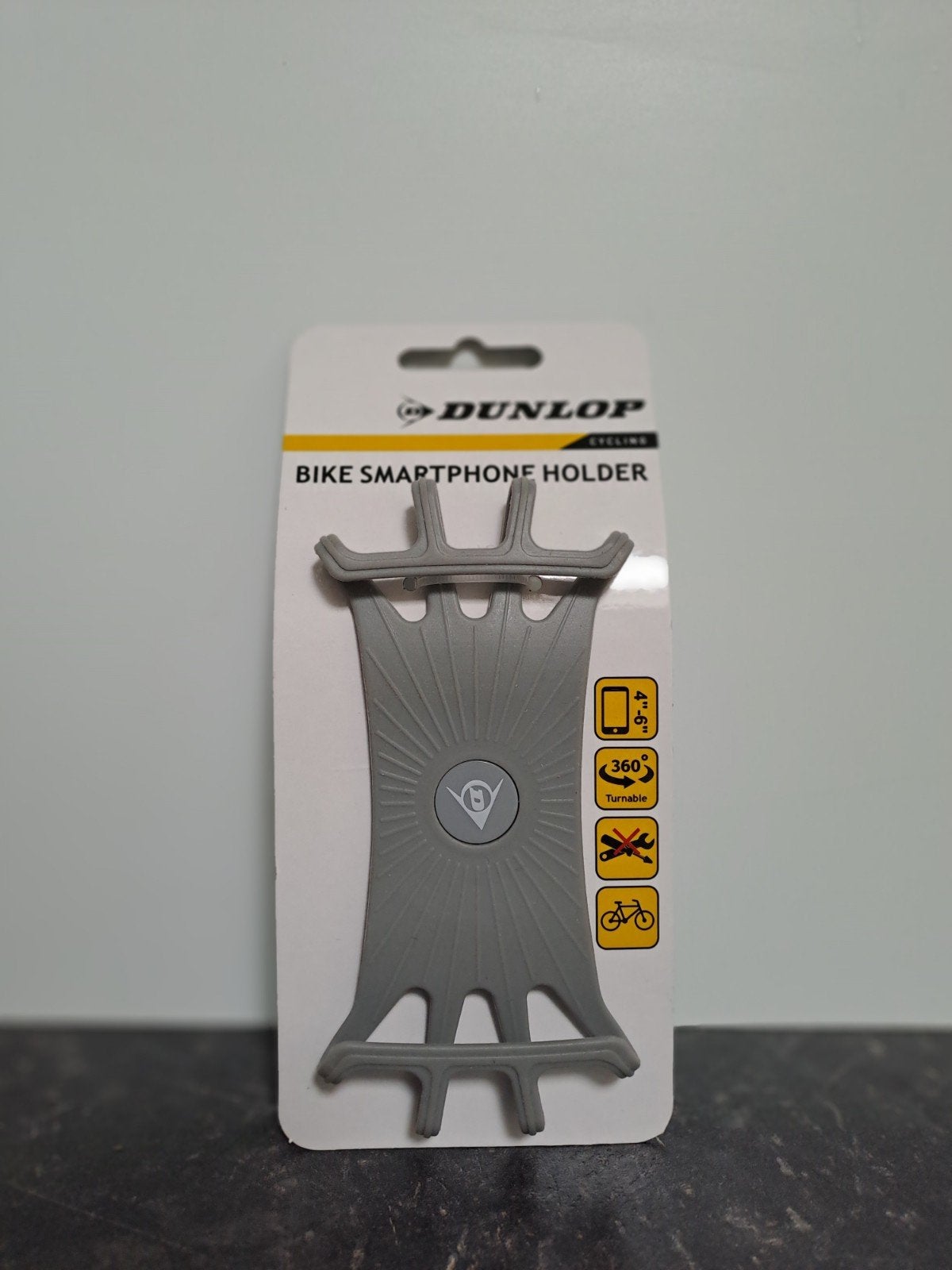 Telefoonhouder voor de fiets. Dunlop. Grijs., Ophalen of Verzenden, Nieuw, Fiets
