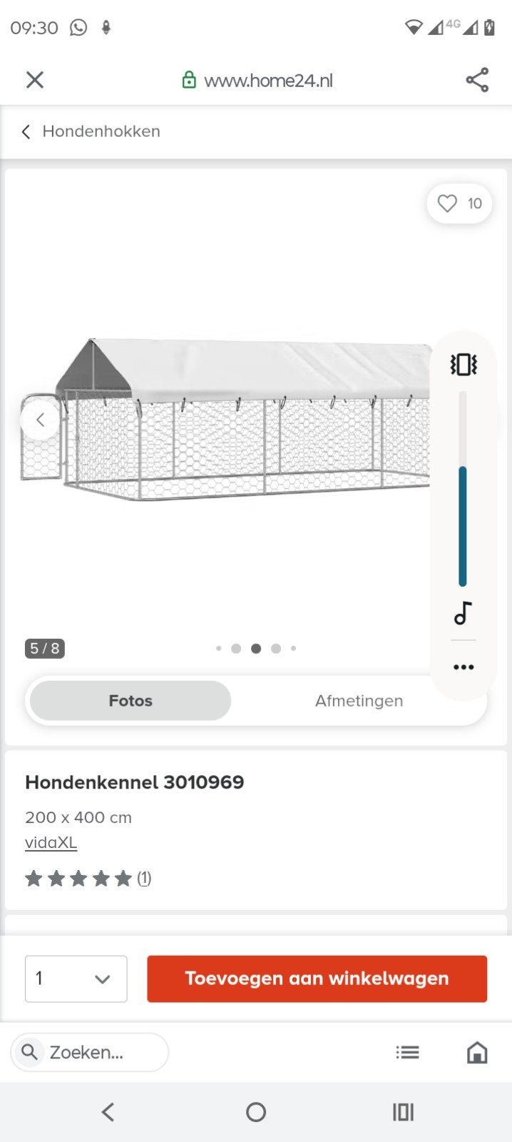 Hondenren, Ophalen, Hondenkennel, 110 cm of meer, 100 cm of meer