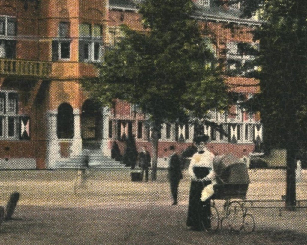 43906 Zeist gemeentehuis 1915 Gelopen met postzegel, Ophalen of Verzenden, Voor 1920, Gelopen, Noord-Brabant