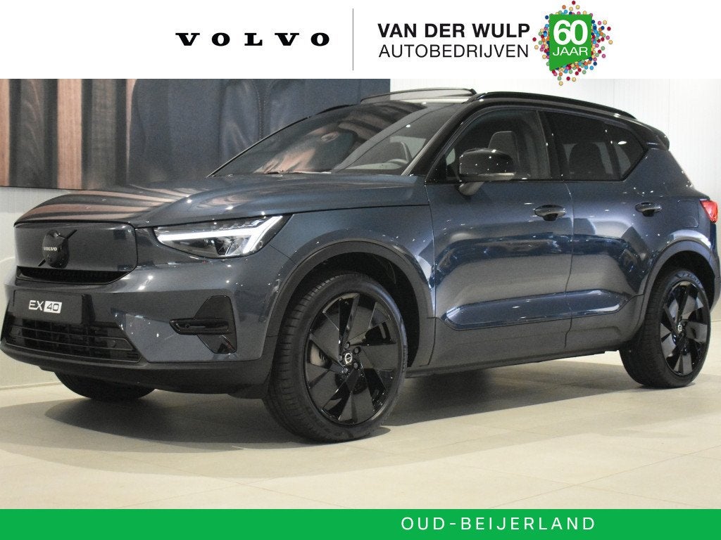 Volvo EX40 Twin Performance Ultra Black Edition Europa 442pk, Auto's, Automaat, Volvo Selected Used Cars, Blauw, SUV of Terreinwagen