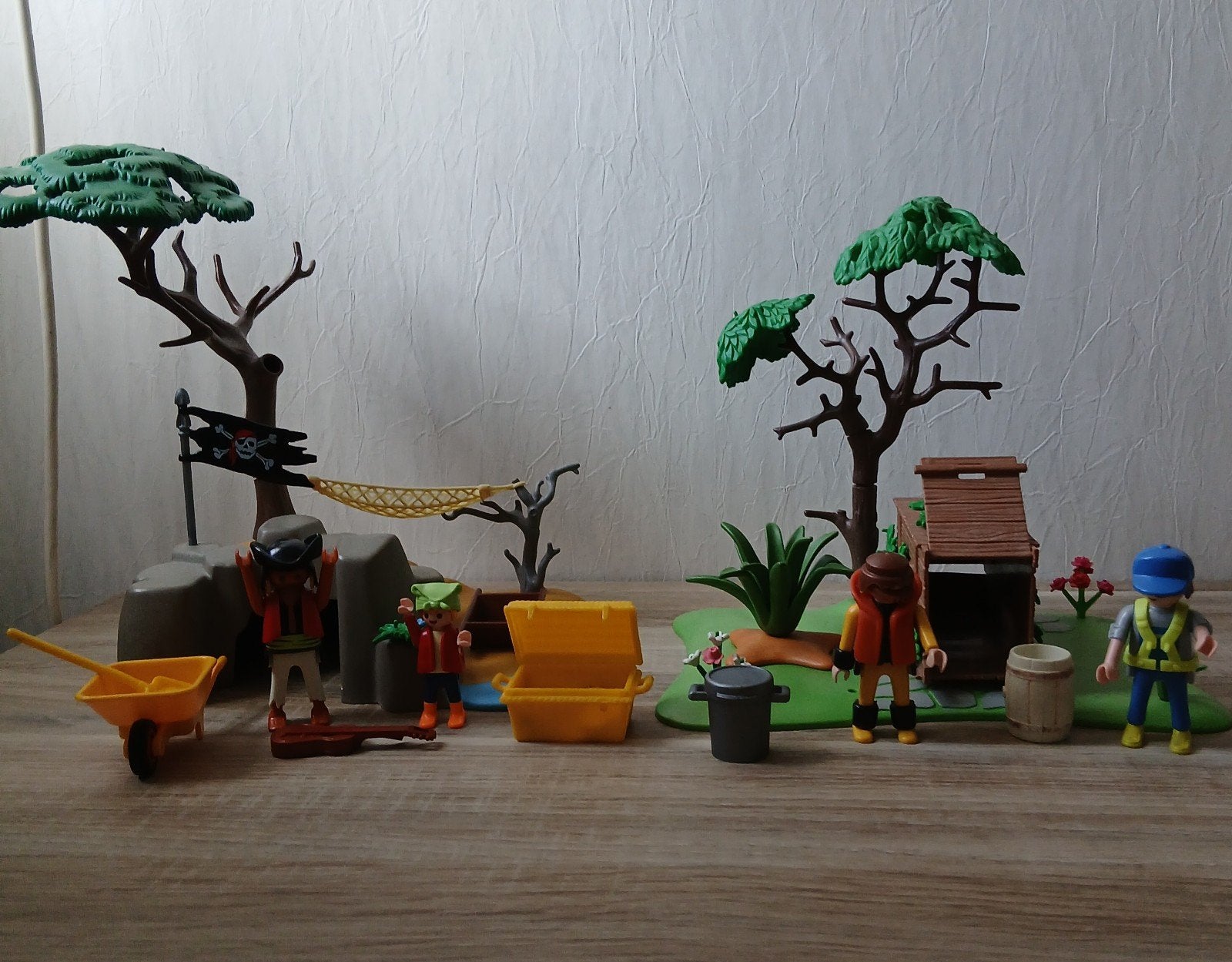Playmobil o.a.. Pirateneiland 4139 en Jachteiland, Ophalen of Verzenden, Zo goed als nieuw, Losse onderdelen, Overige typen