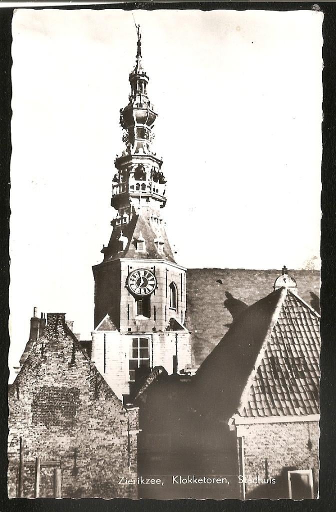 Zierikzee, Klokketoren Stadhuis, Ophalen of Verzenden, 1960 tot 1980, Ongelopen, Zeeland