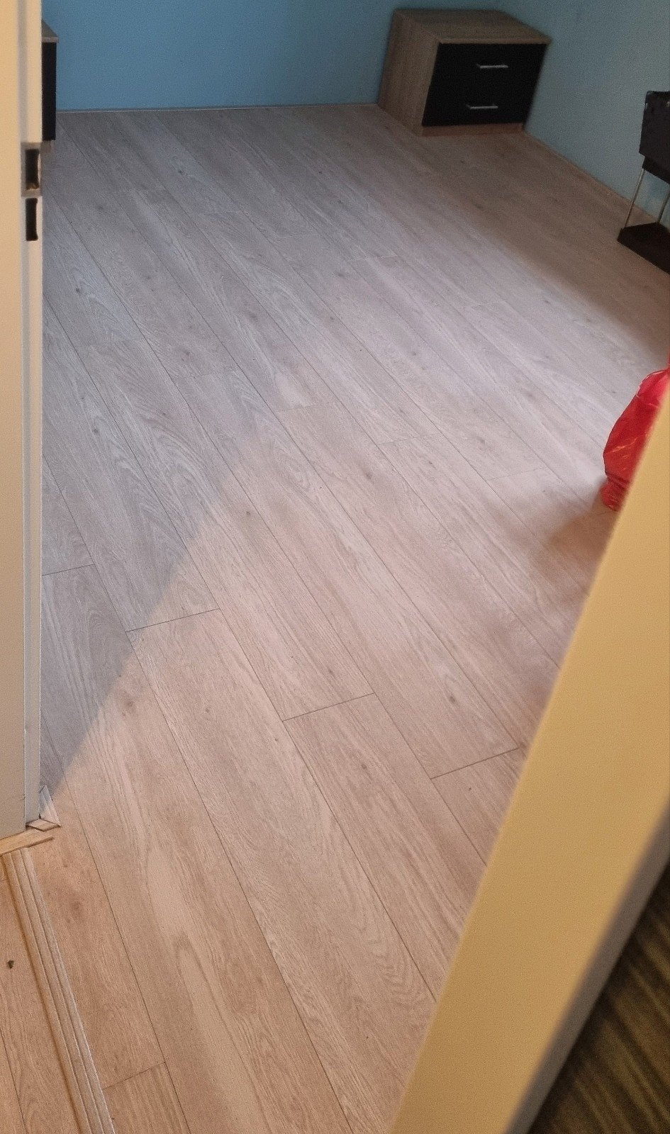 +/- 60m² Naturel Laminaat Met Ondervloer, Ophalen, 50 tot 150 cm, Zo goed als nieuw, 10 m² of meer