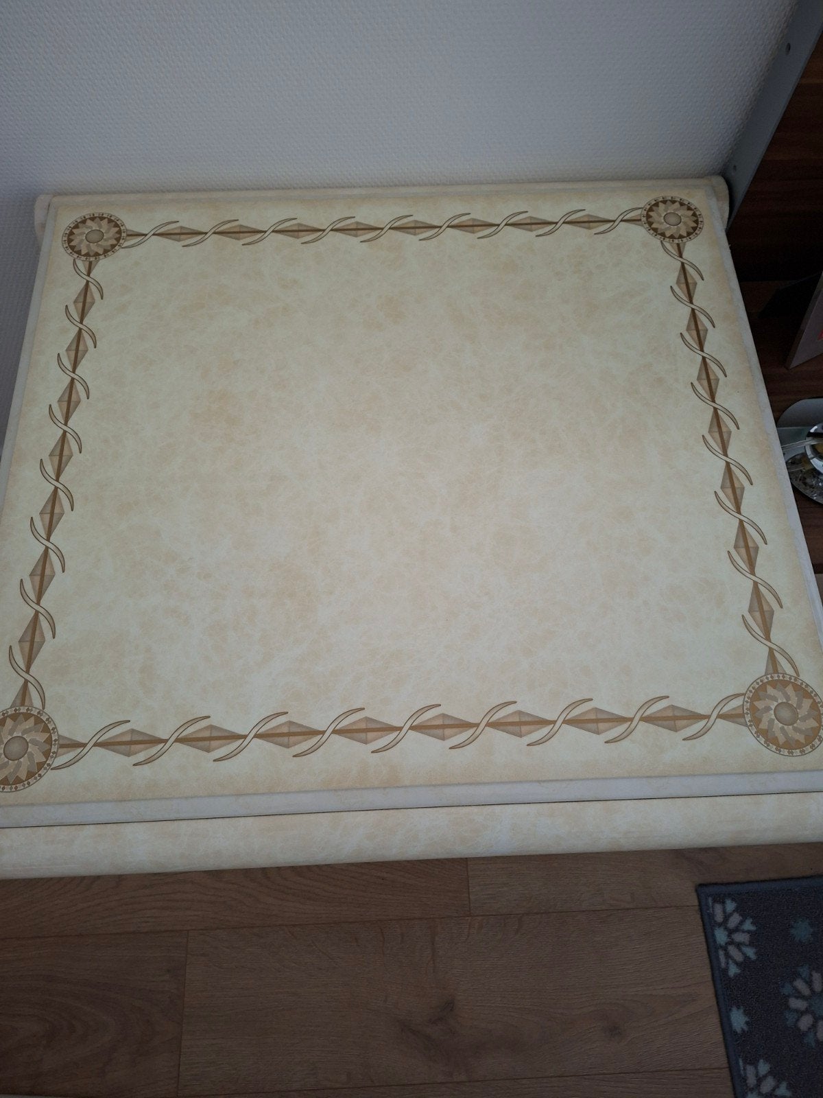 salontafel met marmerlook en goudaccenten, Huis en Inrichting, 50 tot 100 cm, Zo goed als nieuw, Versace Italiaanse meubels, 50 tot 100 cm