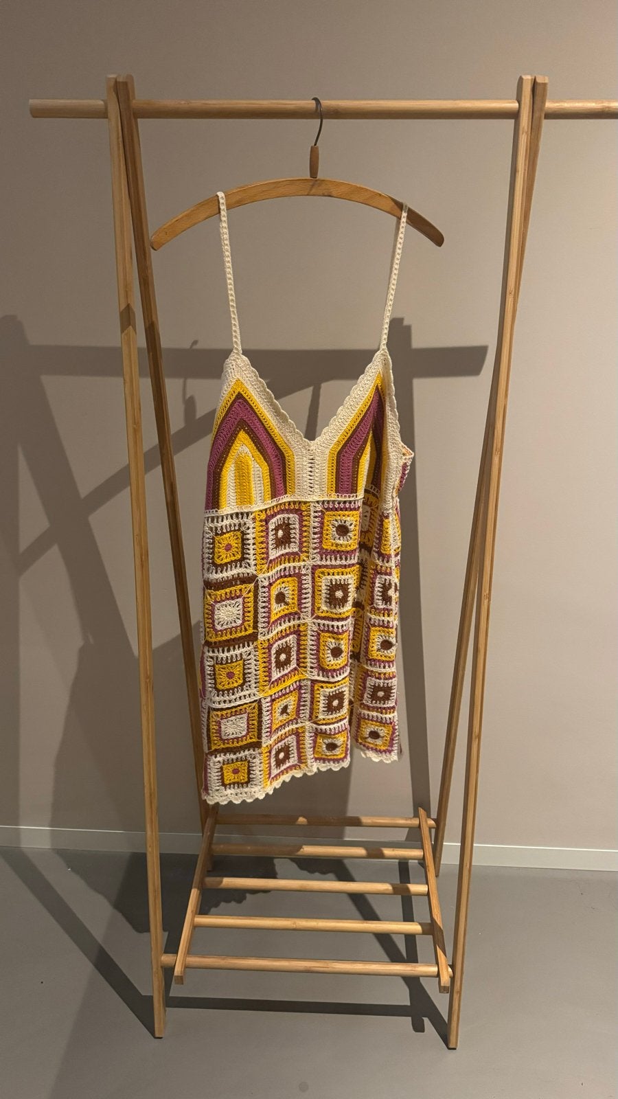 Zara gehaakte zomerjurk maat L, Meerkleurig, Maat 42/44 (L), Ophalen of Verzenden, Gedragen