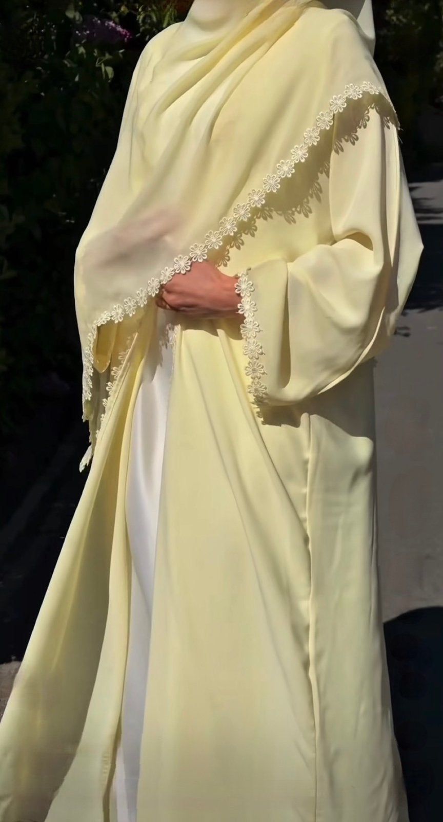 Dubai Abaya, Maat 38/40 (M), Geel, Nieuw, Ophalen of Verzenden