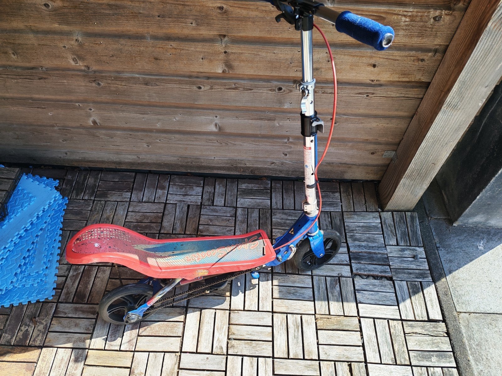 2 keer Space Scooter - Blauw/Rood en wit, Ophalen of Verzenden, Gebruikt, Overige typen, Onbekend