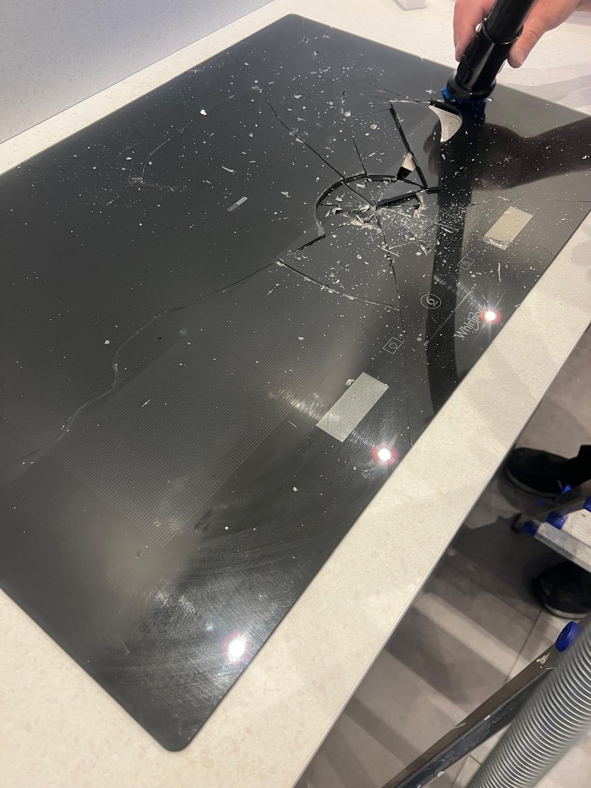 Gebroken Whirlpool inductie kookplaat - onderdelen/reparatie, Nieuw, Inbouw, Inductie, 4 kookzones