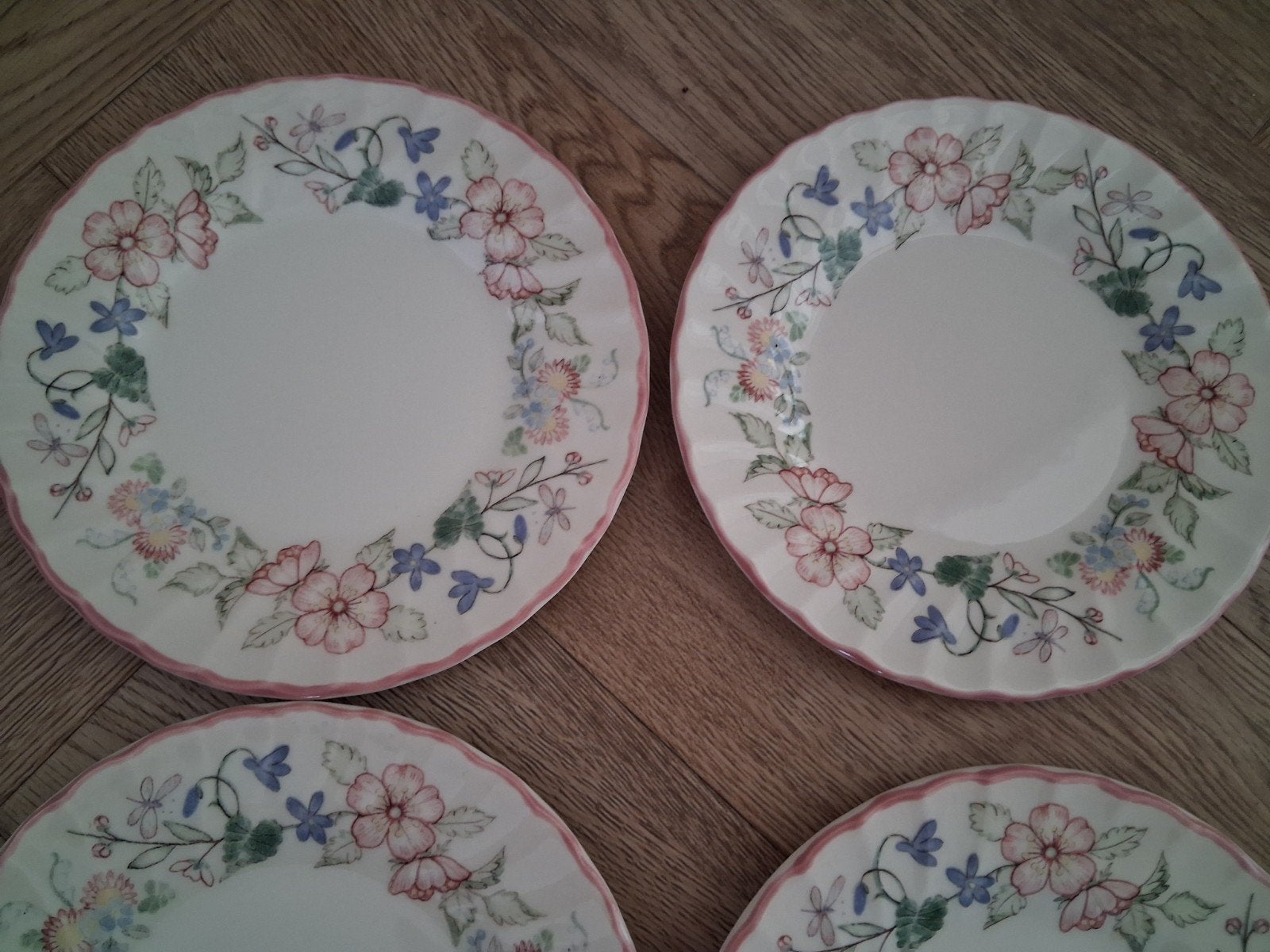 Vintage Myott Meakin 'Spring Fields' bordjes, Ophalen of Verzenden