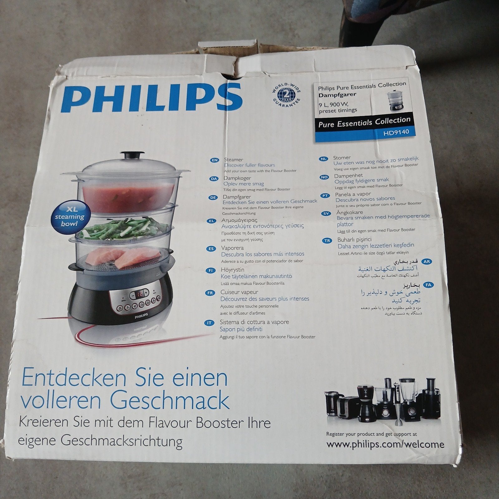 Philips Pure Essentials Collection Stoomkoker HD9140, Ophalen