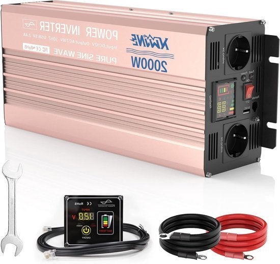 Omvormer 12V Naar 220V – Spanningsomvormer – Converter, Corvance B.V., Verzenden, Nieuw, Corvancebol@gmail.com