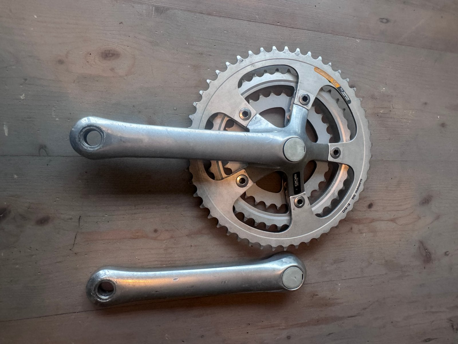 Shimano Exage 500lx crankset 175, Ophalen of Verzenden, Gebruikt, Mountainbike, Staal