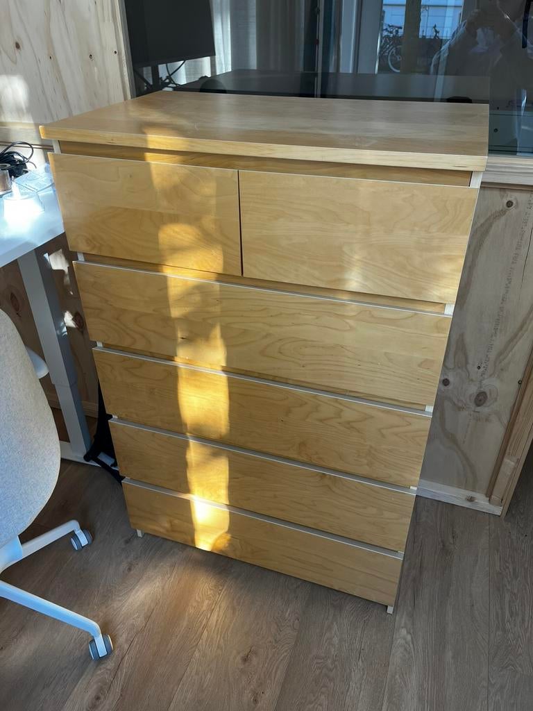 IKEA Malm ladekast bruin, Huis en Inrichting, Kasten | Ladekasten, Zo goed als nieuw, Minder dan 100 cm, 50 tot 100 cm, 25 tot 50 cm