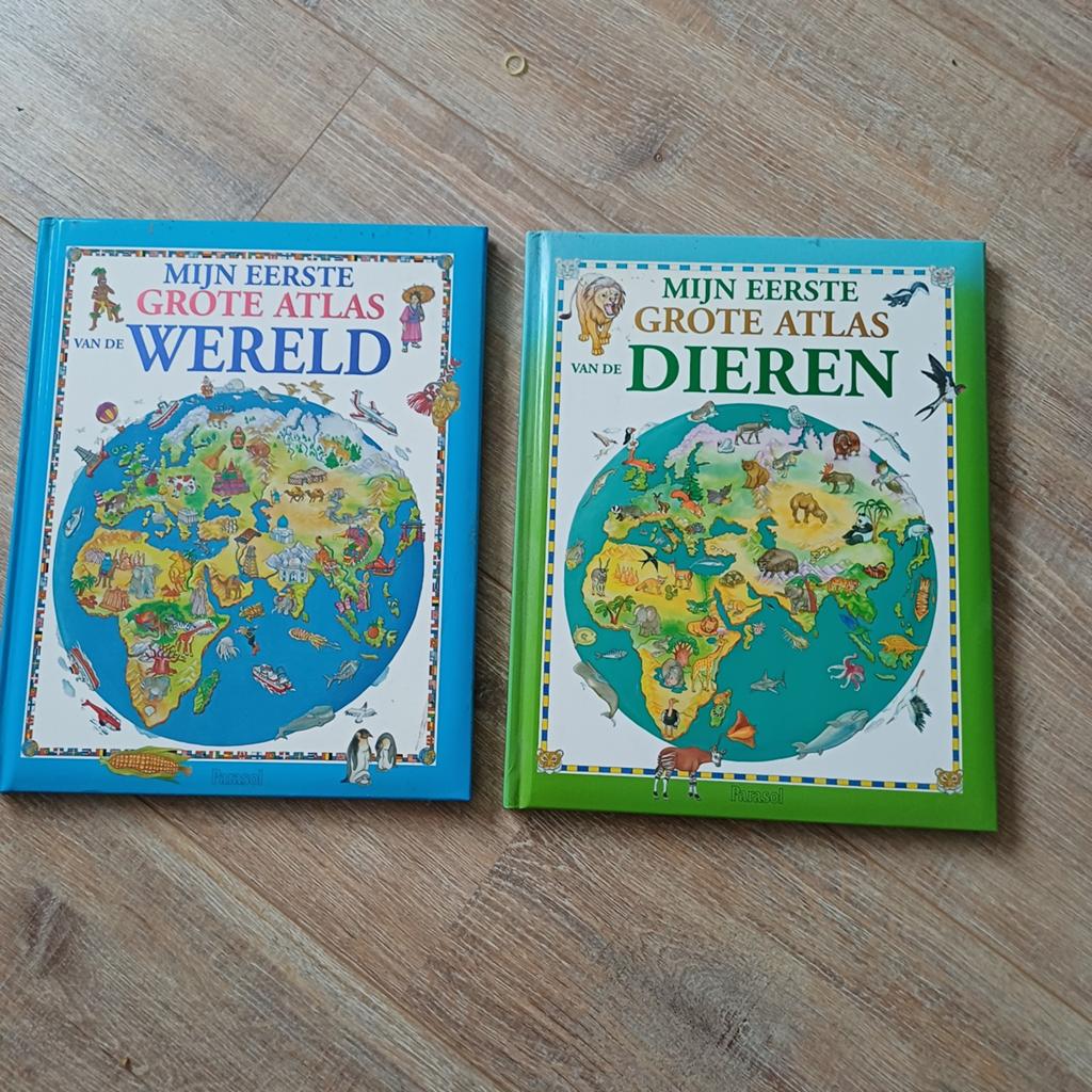 Mijn Eerste Grote Atlas: Wereld & Dieren (2 boeken), Boeken, Ophalen of Verzenden, Zo goed als nieuw, Editions Piccolia, Non-fictie