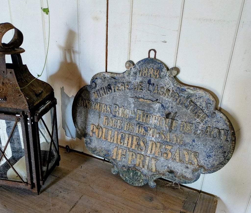 Oud bord uit Frankrijk, plaquette, Ophalen of Verzenden