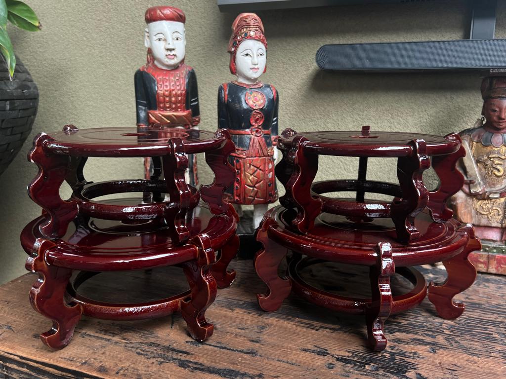 Chinese onderzetter voor pot plant bloempot display zuil, Verburgt Vintage, Nieuw, Ophalen of Verzenden, https://verburgtvintage.nl/#contact