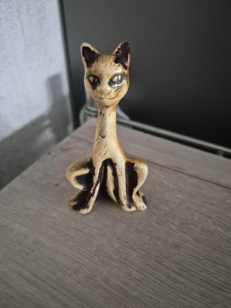 Siamees kattenbeeldje, Verzamelen, Beelden en Beeldjes, Ophalen of Verzenden, Zo goed als nieuw, Dier