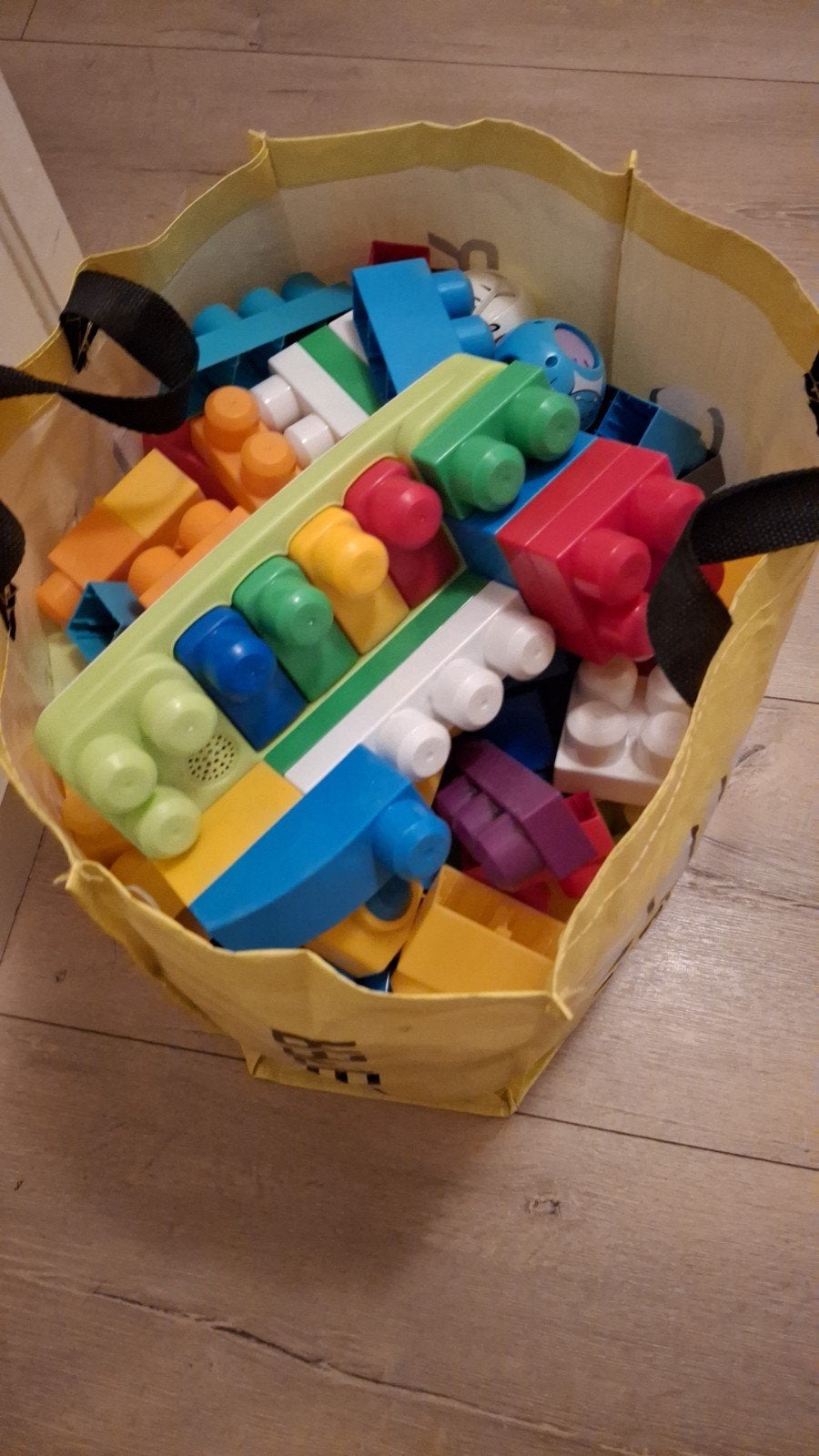 Grote tas vol met Megabloks bouwstenen, Ophalen of Verzenden, Zo goed als nieuw, Megabloks