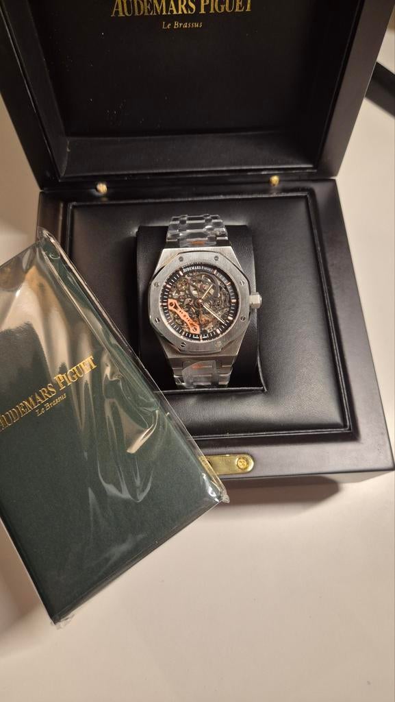 Audemars Piguet Skeleton, Overige merken, Staal, Staal, Polshorloge