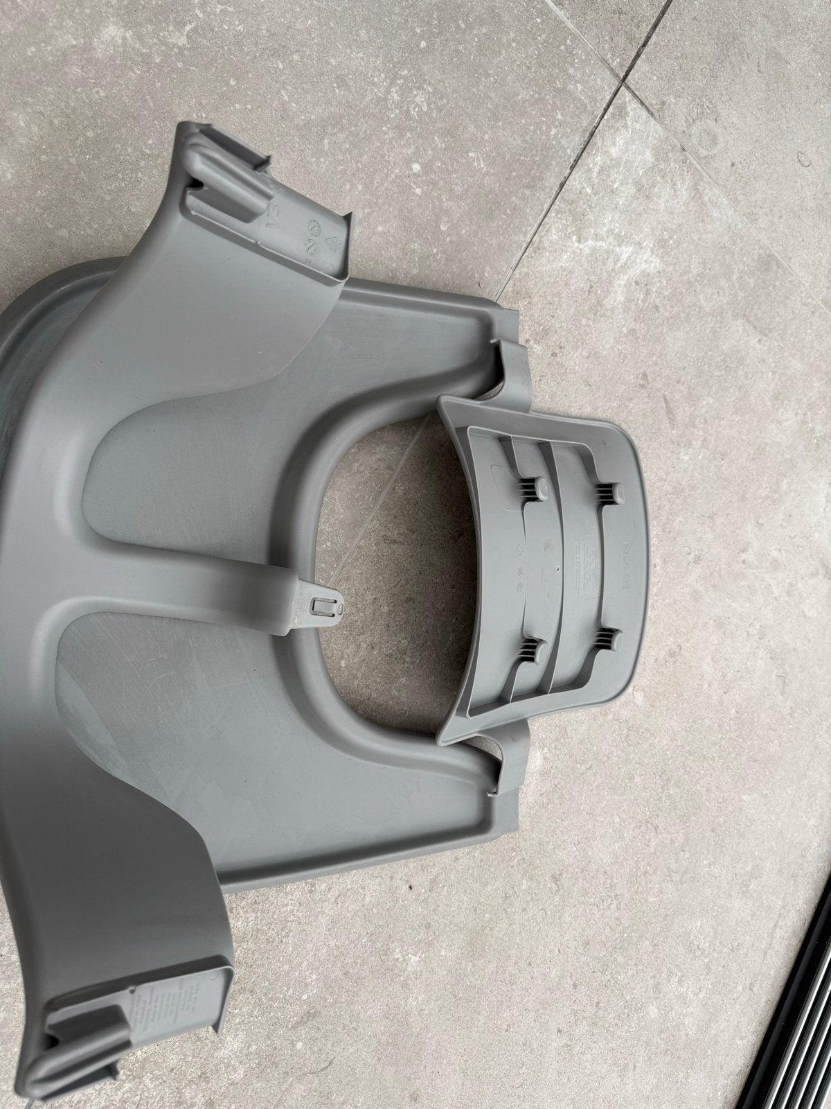 Stokke Tripp Trapp Baby Set en Eetblad - Grijs, Ophalen, Gebruikt, Meegroeistoel, Aanschuifbaar