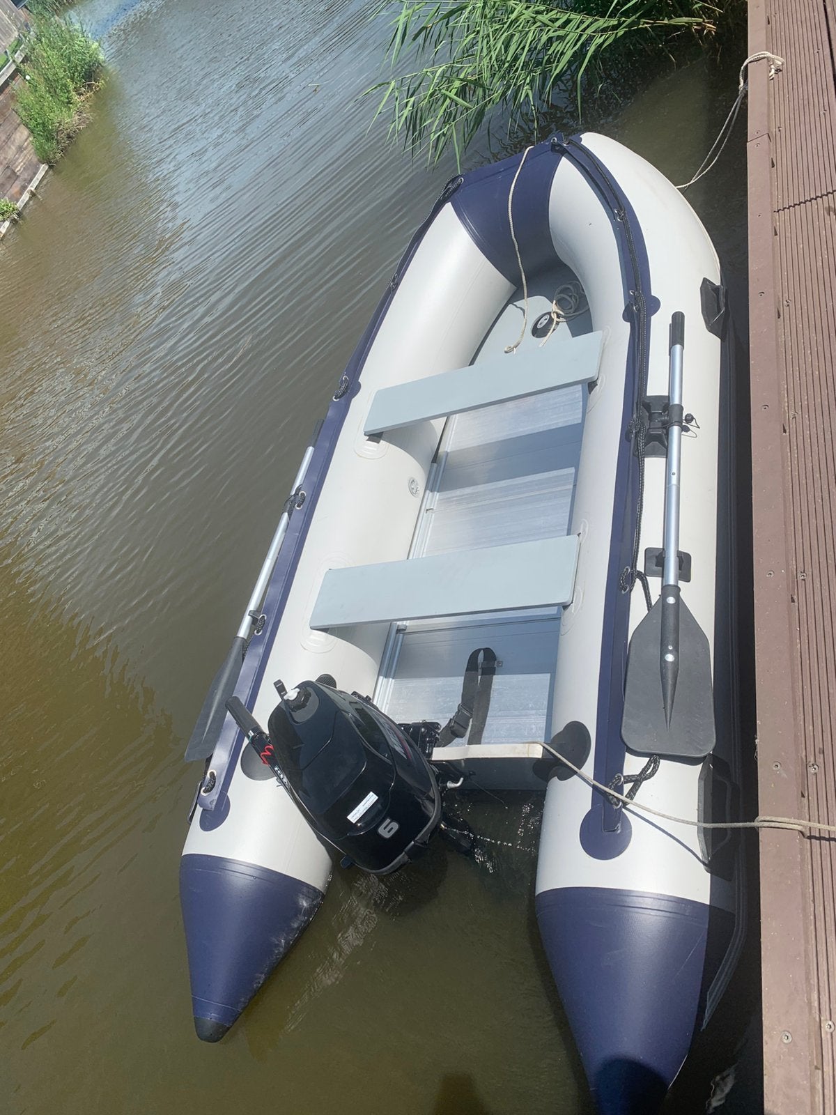 Rubberboot vaarklaar 320 + Mercury 6PK 4-Takt (Topstaat)!, Watersport en Boten, Ophalen, Zo goed als nieuw, Motor en Techniek