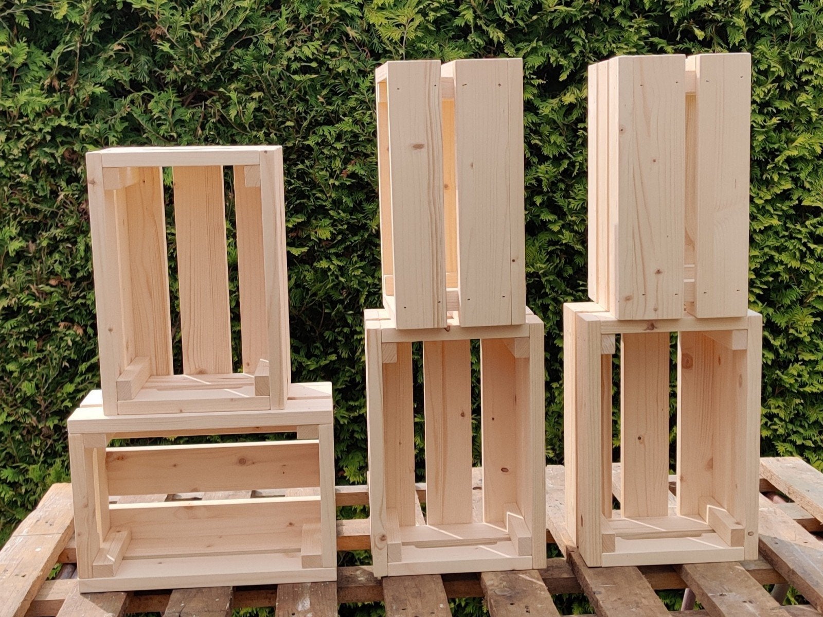 Vurenhouten kistjes 31x21.5x15.5, Ophalen, Nieuw