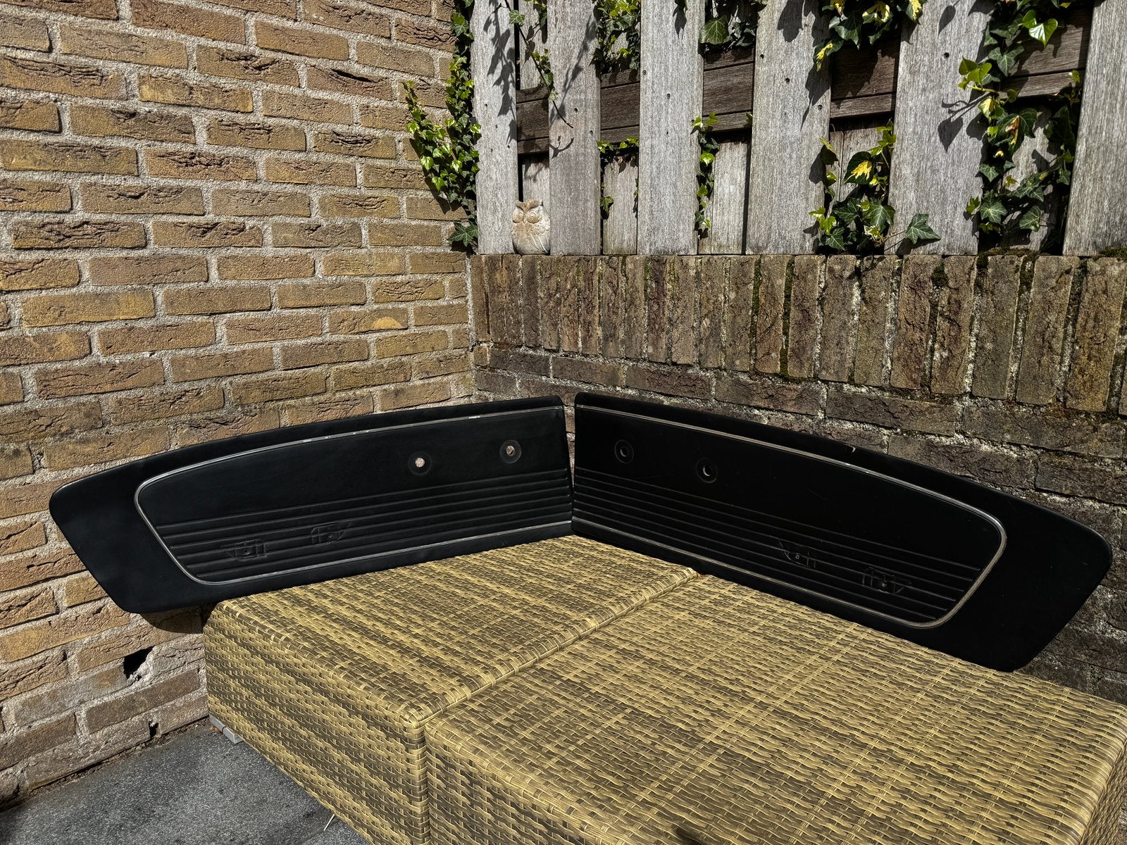 Deurpanelen origineel standaard Ford Mustang 1966 zwart(set), Ophalen, Ford