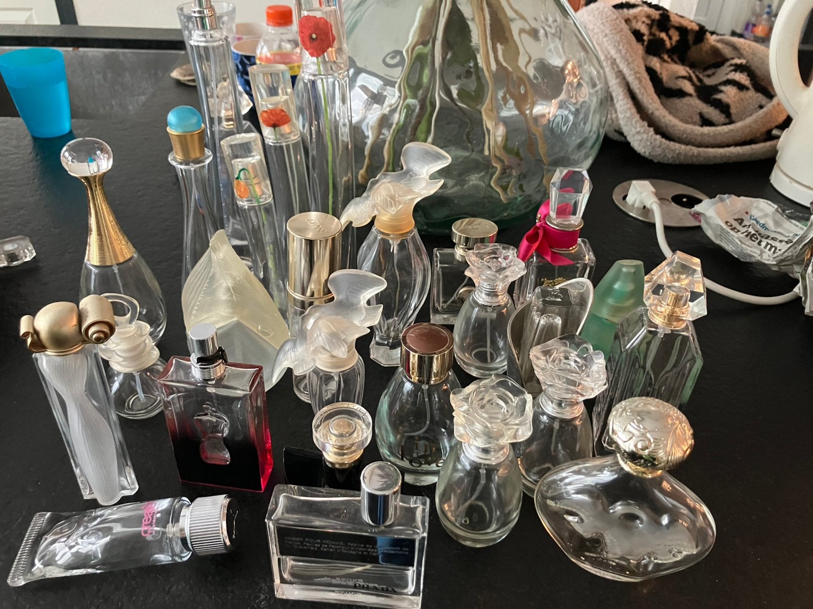 Verzameling mooie parfumflessen, Verzamelen, Verzenden, Gebruikt, Parfumfles
