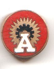 PvdA 1966-1970  knoop speld in gave staat emaille, Verzenden, Zo goed als nieuw, Transport