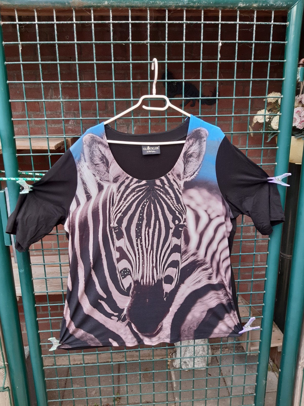 T-Shirt zebra mt 50 nieuw Ulla Popken Gloockler, Ophalen of Verzenden, Nieuw