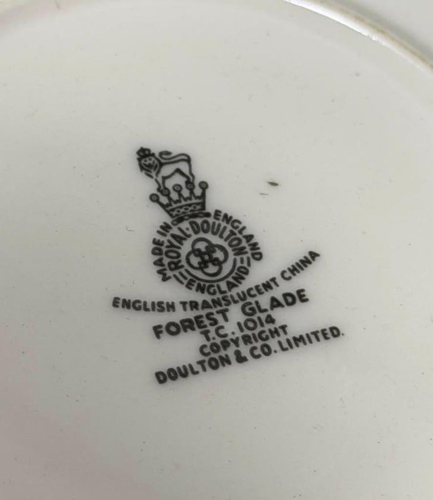 6x Vintage schotels 15cm Royal Doulton Forest Glade servies, Ophalen of Verzenden