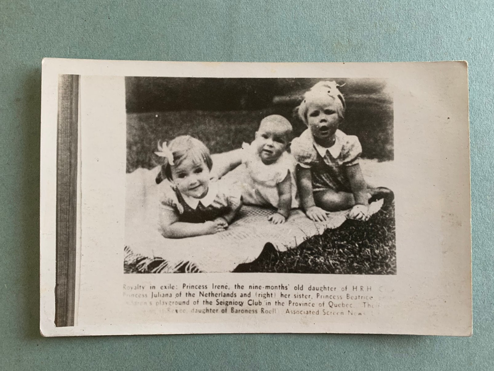 Canada - prinses Beatrix en prinses Irene, Ophalen of Verzenden, Zo goed als nieuw, Nederland, Kaart, Foto of Prent
