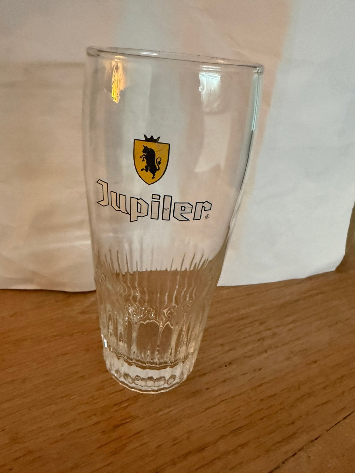Bier glas jupiler, Ophalen of Verzenden, Zo goed als nieuw, Glas of Glazen, Jupiler