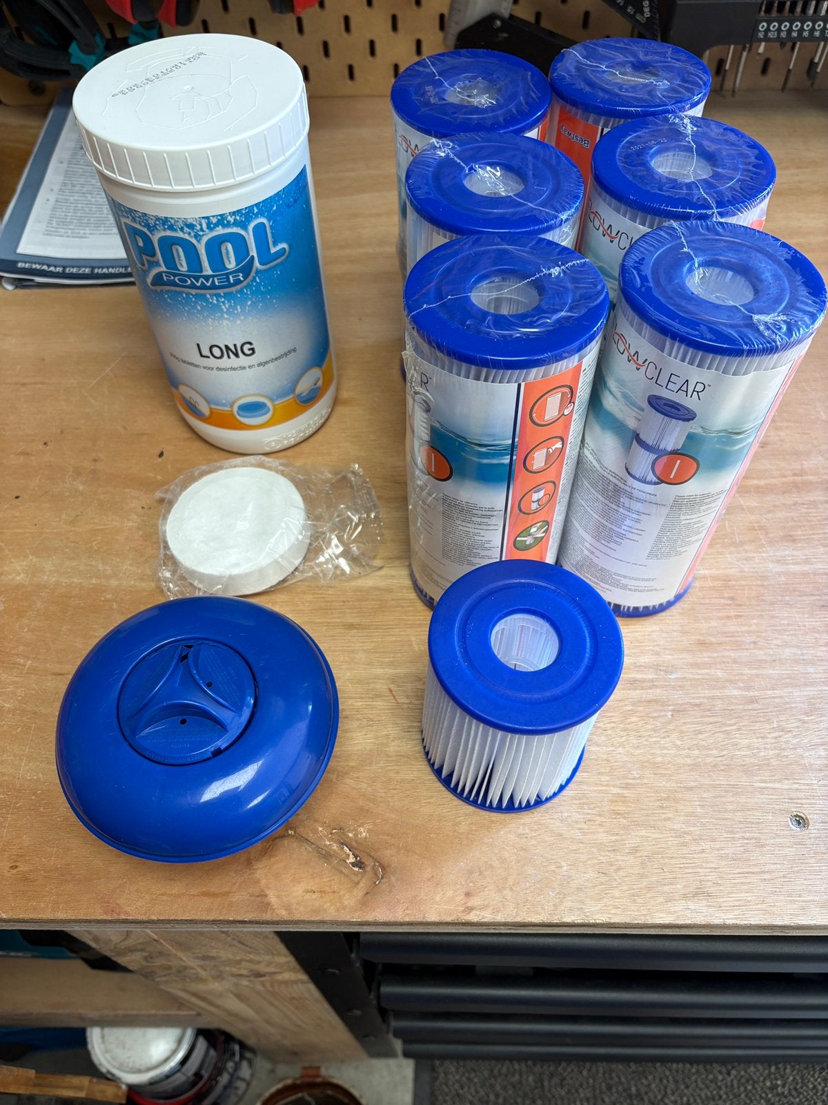 Zwembad filters en chloortabletten, Tuin en Terras, Zwembad-toebehoren, Ophalen, Nieuw, Filter