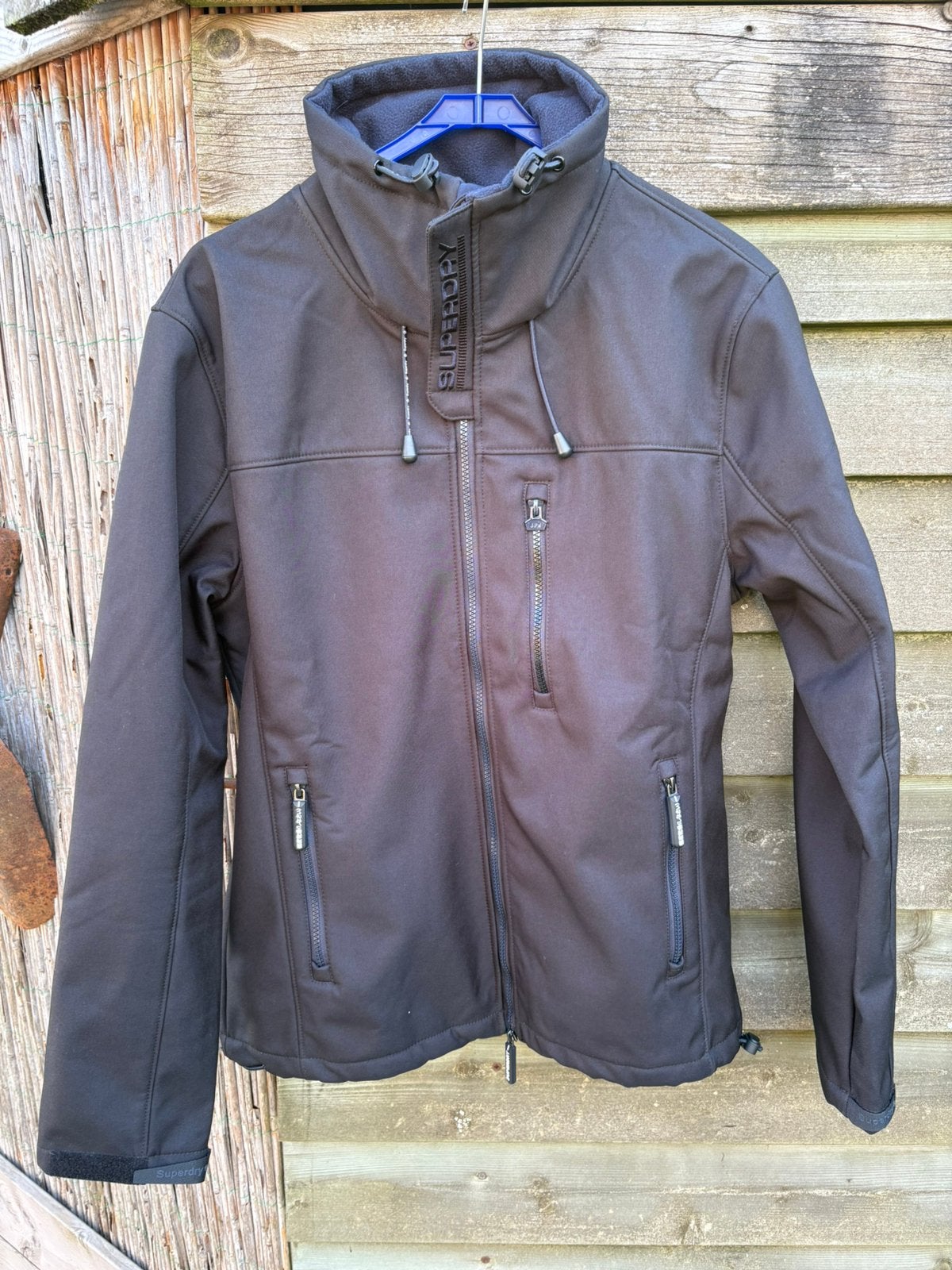 Superdry navi blauw xl windstopper, Verzenden, Gebruikt, Kleding