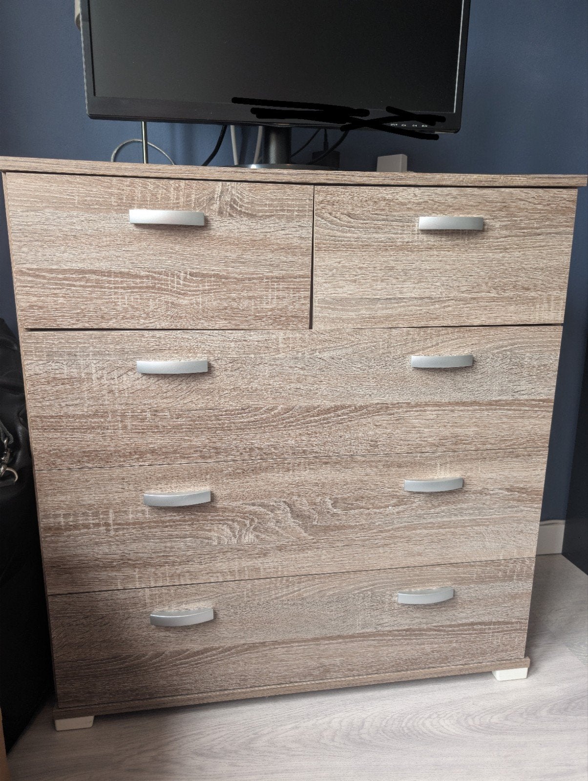 Ladekast met 6 lades - Truffel Eiken look, Huis en Inrichting, Kasten | Ladekasten, Gebruikt, 50 tot 100 cm, 25 tot 50 cm, Overige houtsoorten