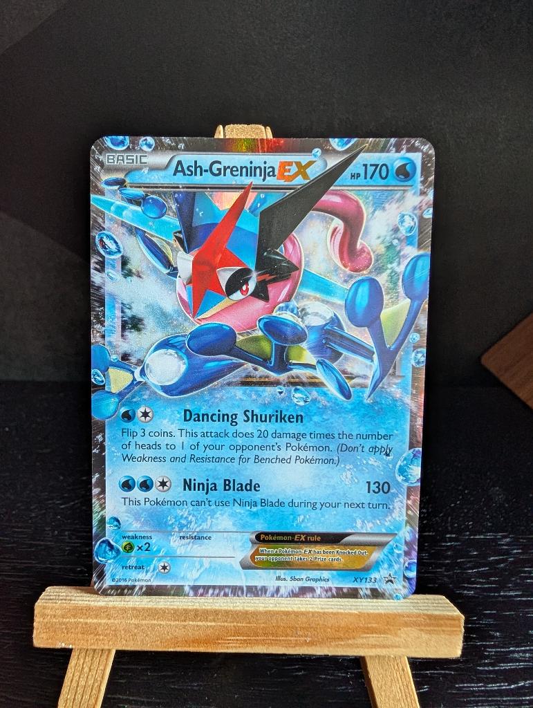 Ash-Greninja XY133 Promo Pokemon, Hobby en Vrije tijd, Verzamelkaartspellen | Pokémon, Verzenden, Gebruikt, Losse kaart, Foil