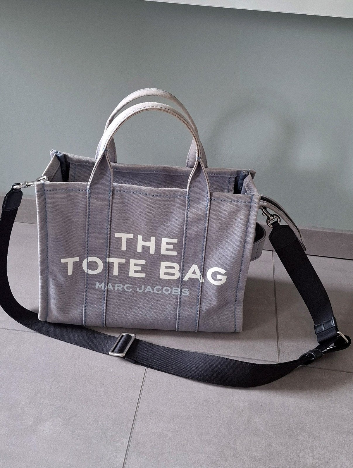 Marc Jacobs tas the tote bag blue shadow, Ophalen of Verzenden, Gebruikt, Blauw