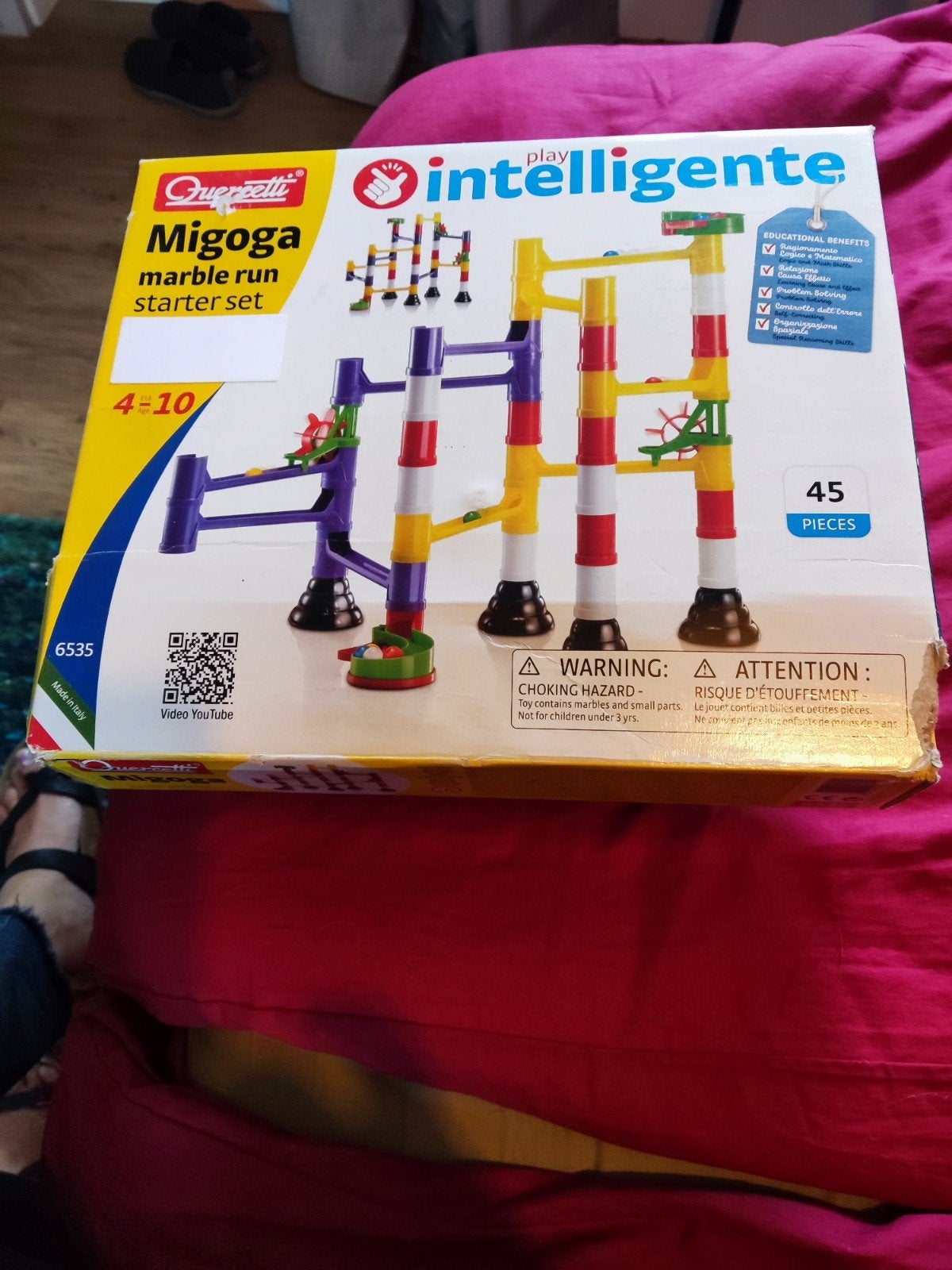 Quercetti Migoga knikkerbaan starterset (mist onderdeel), Ophalen of Verzenden, Gebruikt, Jongen of Meisje